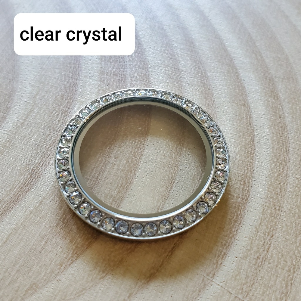 Origami Owl Clear Crystal large living locket faces NIP